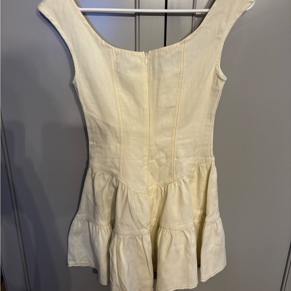 NWT Peppermayo Isabella Denim Bustier Dress - Antique Sz 2 - Picture 8 of 8